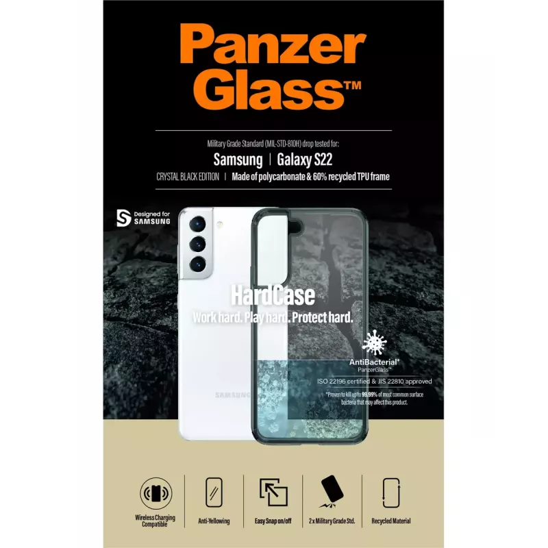 HardCase Cover PanzerGlass für Samsung Galaxy S22 Transparent