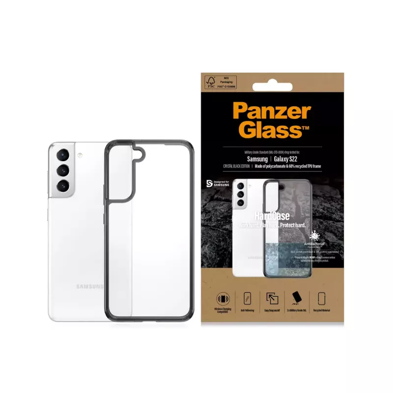 HardCase Cover PanzerGlass für Samsung Galaxy S22 Transparent