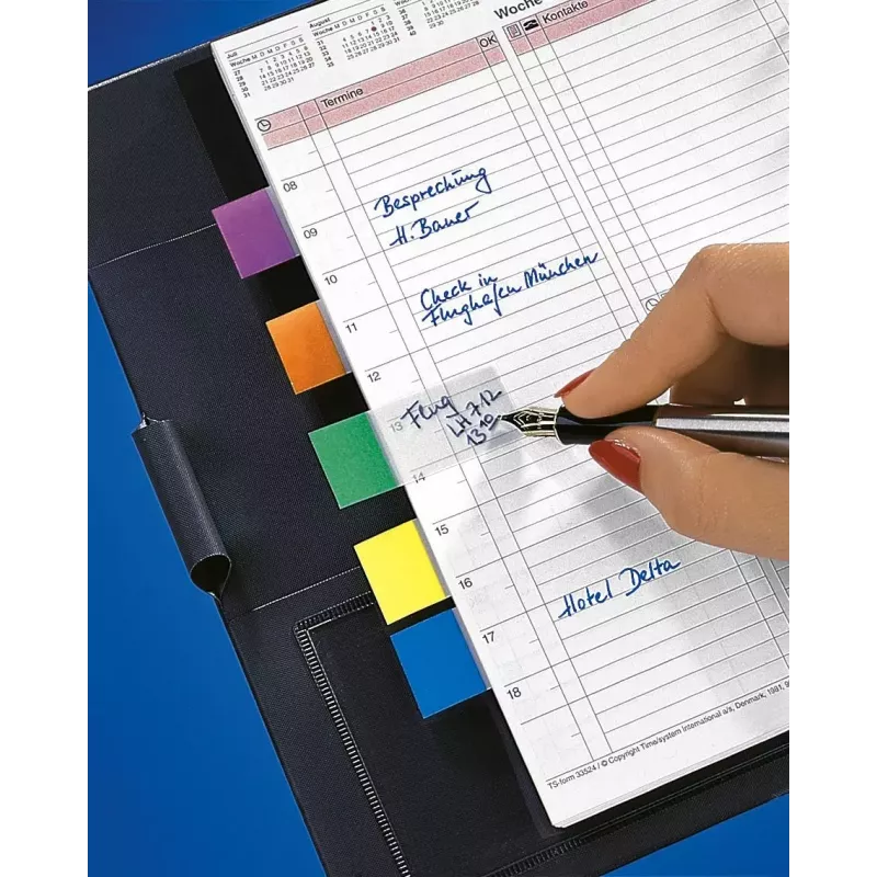 Lesezeichen Sigel HN677 Flexibel Blau Grün Orange Rot Violett Gelb