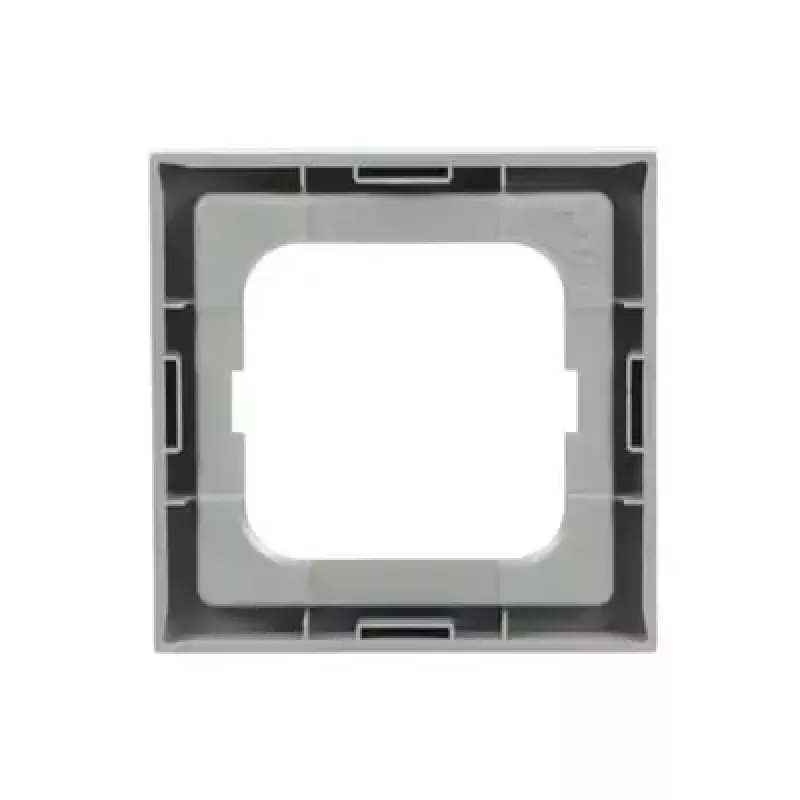 Abdeckrahmen Busch-Jaeger 1721-183K Silber – Thermoplast, schraubenlos, 80×80 mm, 11 mm