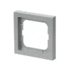 Abdeckrahmen Busch-Jaeger 1721-183K Silber – Thermoplast, schraubenlos, 80×80 mm, 11 mm