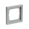 Abdeckrahmen Busch-Jaeger 1721-183K Silber – Thermoplast, schraubenlos, 80×80 mm, 11 mm