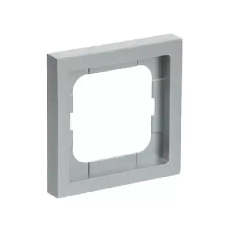 Abdeckrahmen Busch-Jaeger 1721-183K Silber – Thermoplast, schraubenlos, 80×80 mm, 11 mm