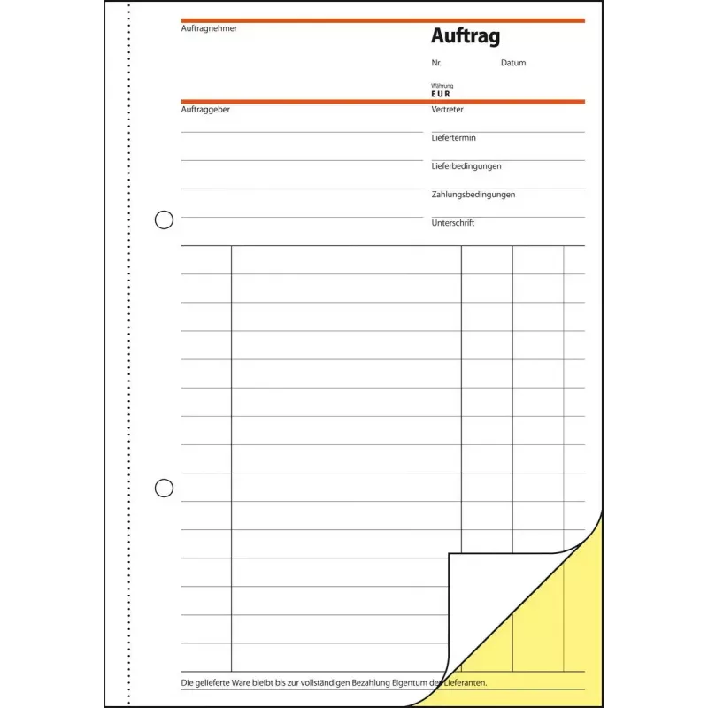 Geschäftsformular Sigel SD001 Grün A5 80 Blatt