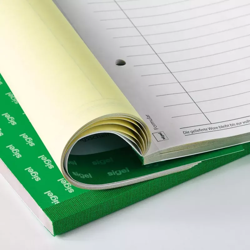 Geschäftsformular Sigel SD001 Grün A5 80 Blatt