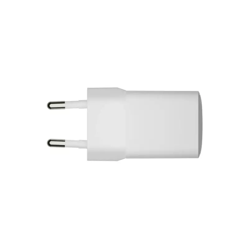 USB-C 30W + USB-A 18W Ladegerät für den Innenbereich von d bramante – Modell CH18EUWH7082, Weiß, AC 110–240V