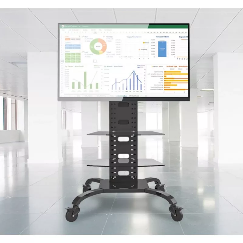 Techly ICA-TR8 Signage-Display-Ständer 177,8 cm (70 Zoll) Schwarz