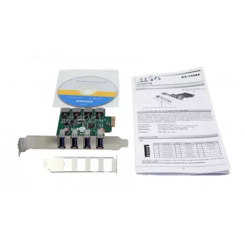 Interner USB 3.2 Gen 1 Adapter EXSYS EX-11044 PCIe VIA VL805