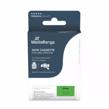 Druckerband MediaRange MRBTZ751 Schwarz 2,4 cm 8 m
