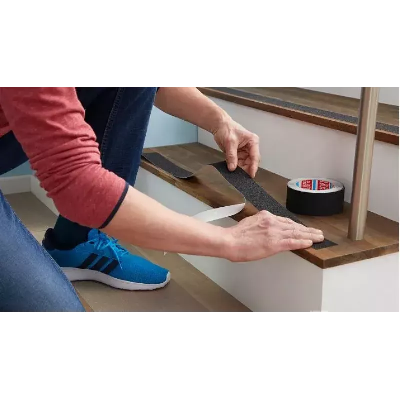 Rutschfester Badstreifen TESA 55588 Schwarz