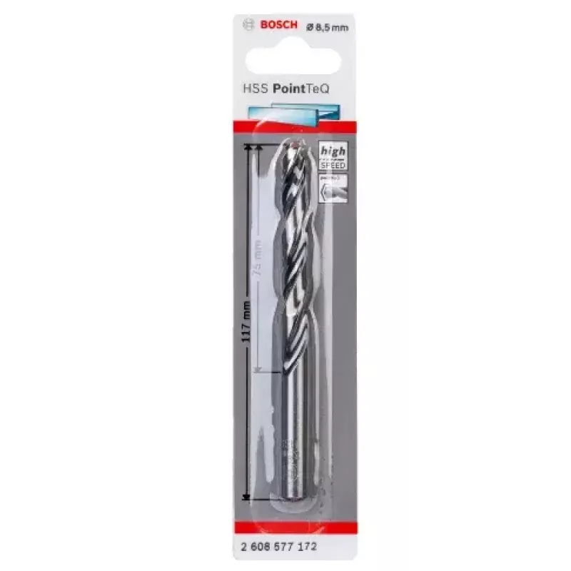 Twist Drill Bit Bosch HSS Twist Drill Bits PointTeQ 8,5 mm