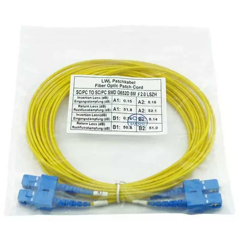 Lichtwellenleiterkabel BlueOptics CAB-SMF-SC-SC-15 15 m G.657.A1 SC SC