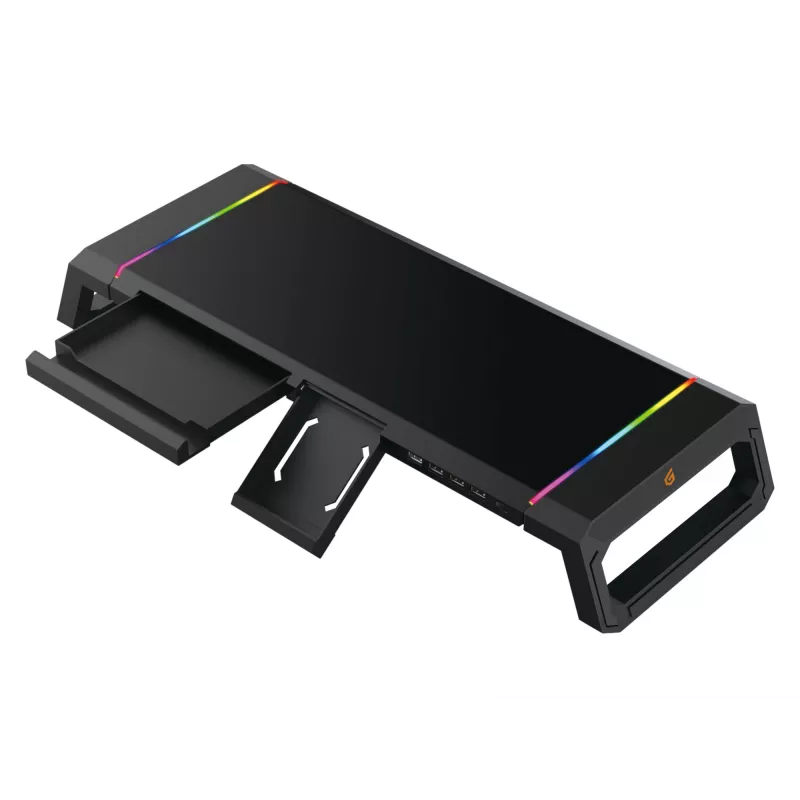 Conceptronic THORNE ERGO Gaming Monitor Stand, freistehend, 10 kg, Schwarz