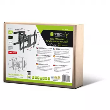 Techly ICA-PLB-473 TV-Montage/Standfuß 190,5 cm (75 Zoll) Schwarz