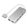 Hama 00200133 Laptop-Dock/Port-Replikator USB 3.2 Gen 1 (3.1 Gen 1) Type-C Silber, Weiß