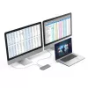 Hama 00200133 Laptop-Dock/Port-Replikator USB 3.2 Gen 1 (3.1 Gen 1) Type-C Silber, Weiß
