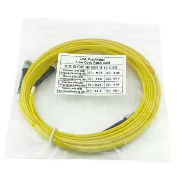 Glasfaserkabel BlueOptics SFP3333BU0.5MK 0,5 m ST Gelb G.657.A1