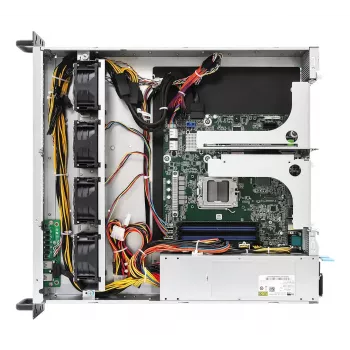 Server barebone ASRock 2U1G-B650 Rack 2U, AMD B650 Chipsatz, LGA 1718, 2×2,5-Zoll-Schächte, 1000W-Netzteil, DDR5, Aspeed AST2600, 5×USB-A, Gigabit Ethernet