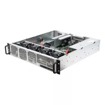 Server barebone ASRock 2U1G-B650 Rack 2U, AMD B650 Chipsatz, LGA 1718, 2×2,5-Zoll-Schächte, 1000W-Netzteil, DDR5, Aspeed AST2600, 5×USB-A, Gigabit Ethernet
