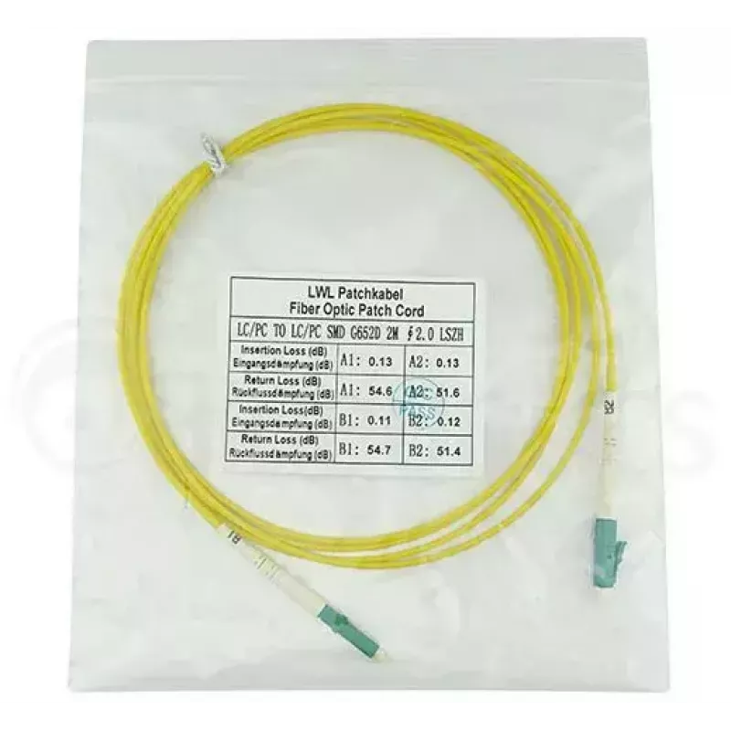 BlueOptics SFP2121BU2MM InfiniBand Glasfaserkabel 2 m LC Gelb