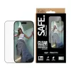 Bildschirmschutzfolie PanzerGlass SAFE. by für iPhone 17 Pro — Ultraweite PET-Folie mit schwarzem Rahmen, Trockenanbringung, kratz- und stoßfest