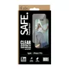 Bildschirmschutzfolie PanzerGlass SAFE. by für iPhone 17 Pro — Ultraweite PET-Folie mit schwarzem Rahmen, Trockenanbringung, kratz- und stoßfest