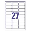 Druckeretiketten Transparent Avery J4721-25