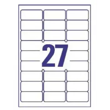 Druckeretiketten Transparent Avery J4721-25