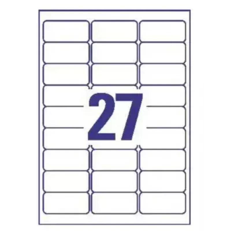 Druckeretiketten Transparent Avery J4721-25