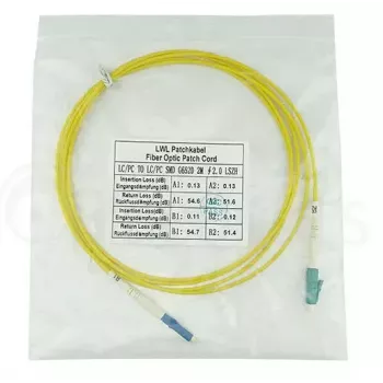 Glasfaserkabel BlueOptics SFP2121BU2MS LC G.657.A1 2 m Gelb