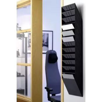 Prospektständer Durable FLEXIBOXX 12 Fächer Schwarz