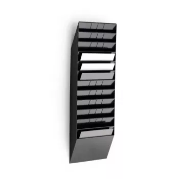Prospektständer Durable FLEXIBOXX 12 Fächer Schwarz