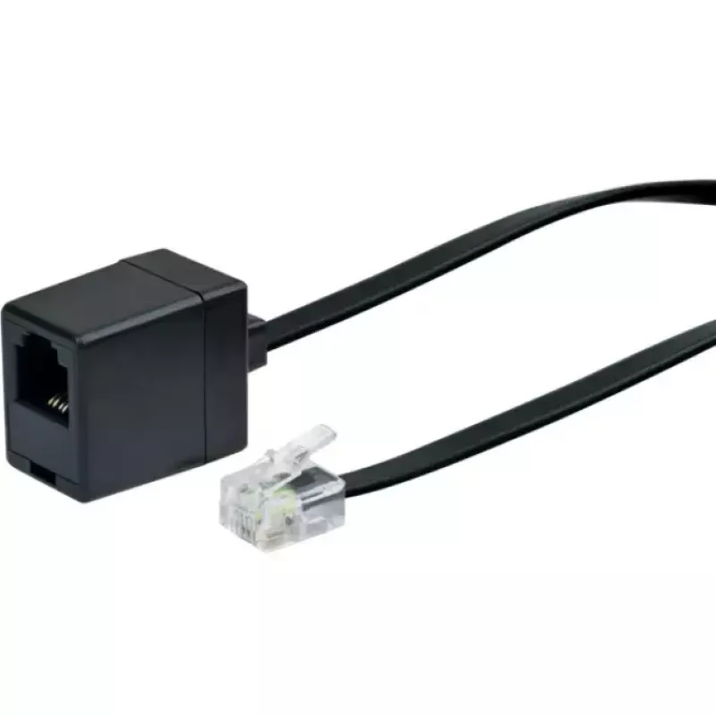 Netzwerkkabel Schwaiger 10m RJ-11 - RJ-11 Schwarz