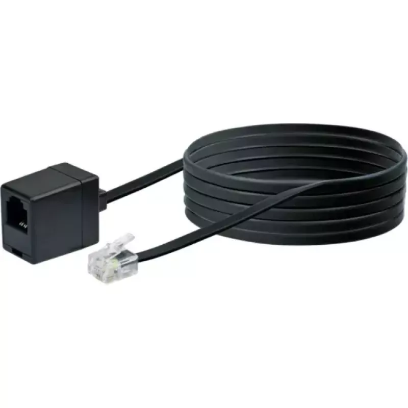 Netzwerkkabel Schwaiger 10m RJ-11 - RJ-11 Schwarz