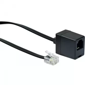 Netzwerkkabel Schwaiger 10m RJ-11 - RJ-11 Schwarz