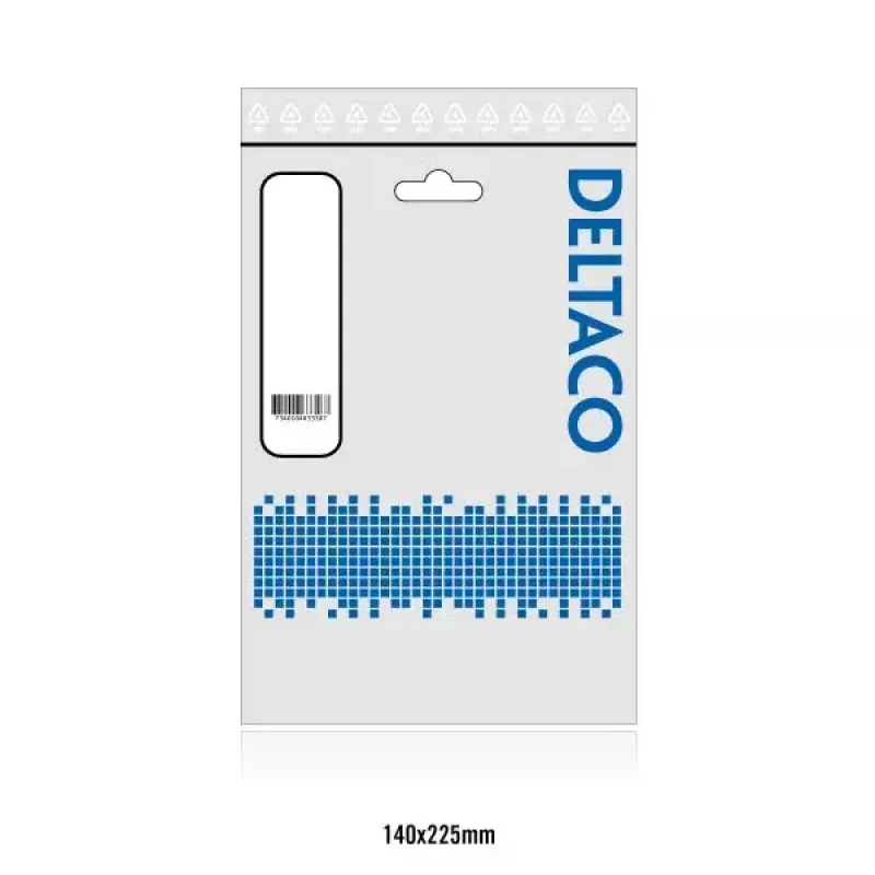Netzwerkkabel Deltaco TP-611 RJ-45 Cat6 1,5m Grau
