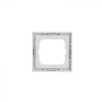 Abdeckplatte für Schalter Busch-Jaeger 1721-884K, schraubenlos, weiß, Thermoplast, 80 × 80 × 11 mm