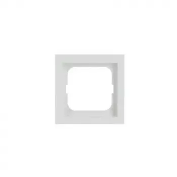 Abdeckplatte für Schalter Busch-Jaeger 1721-884K, schraubenlos, weiß, Thermoplast, 80 × 80 × 11 mm