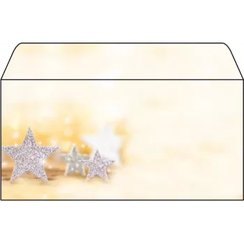 Briefumschlag DL Sigel DU035 Beige Silber 50 Stück