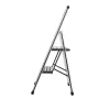 Haushaltsleiter Wenko 601011100 Aluminium-Design klappbare Stufenstehleiter 2-stufig