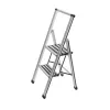 Haushaltsleiter Wenko 601011100 Aluminium-Design klappbare Stufenstehleiter 2-stufig