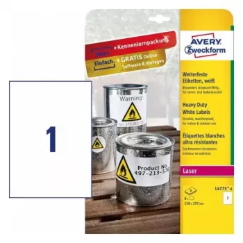 Selbstklebendes Druckeretikett Avery L4775-8