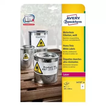 Selbstklebende Druckeretiketten Avery L4719-20