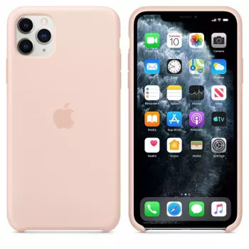 Cover Apple iPhone 11 Pro Max Silikonhülle Pink Sand