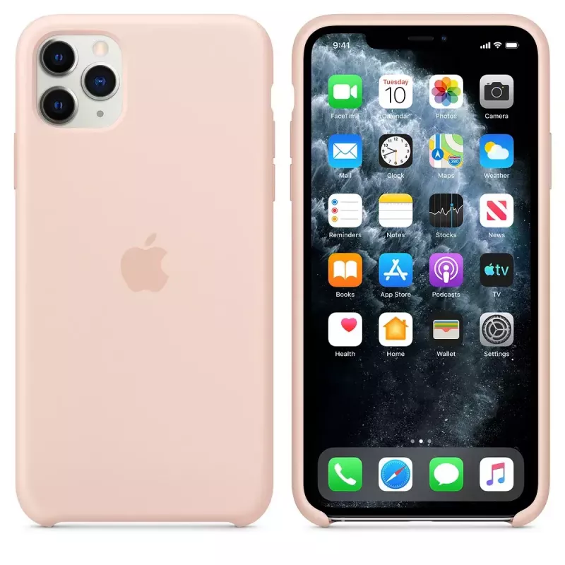 Cover Apple iPhone 11 Pro Max Silikonhülle Pink Sand