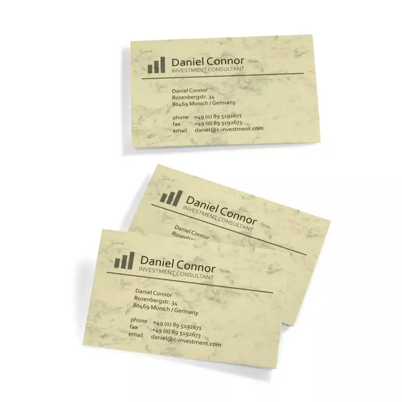 Business Card Sigel DP744 Laser/Inkjet Beige 100 Stk.