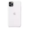 Silikonhülle für Apple iPhone 11 Pro Max — Silikon, Weiß, passend für 6,5 Zoll