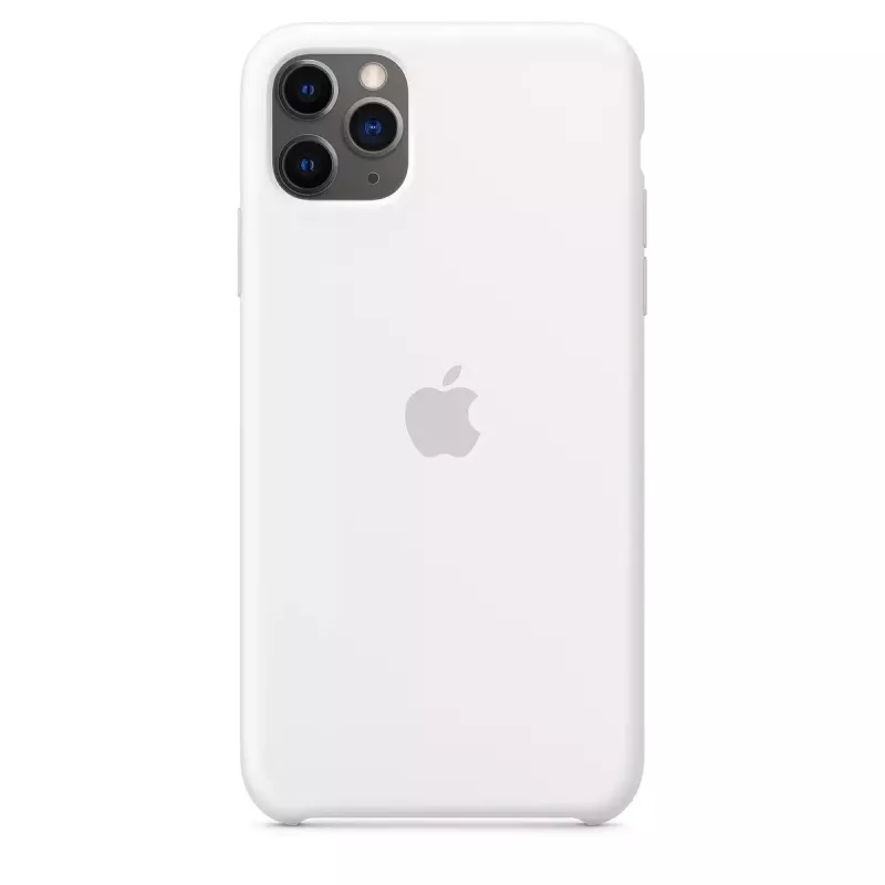 Silikonhülle für Apple iPhone 11 Pro Max — Silikon, Weiß, passend für 6,5 Zoll