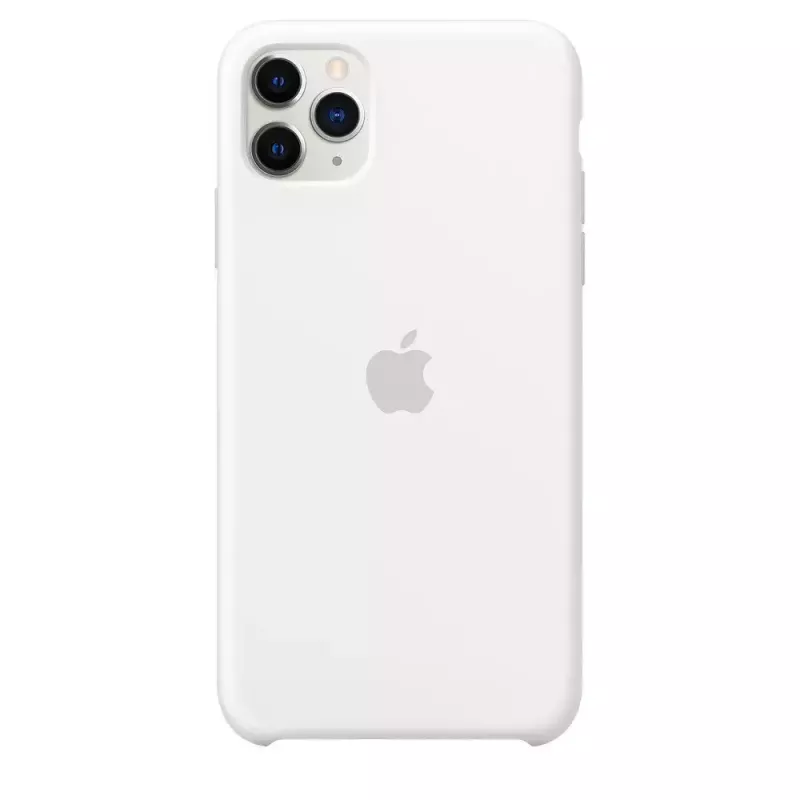 Silikonhülle für Apple iPhone 11 Pro Max — Silikon, Weiß, passend für 6,5 Zoll