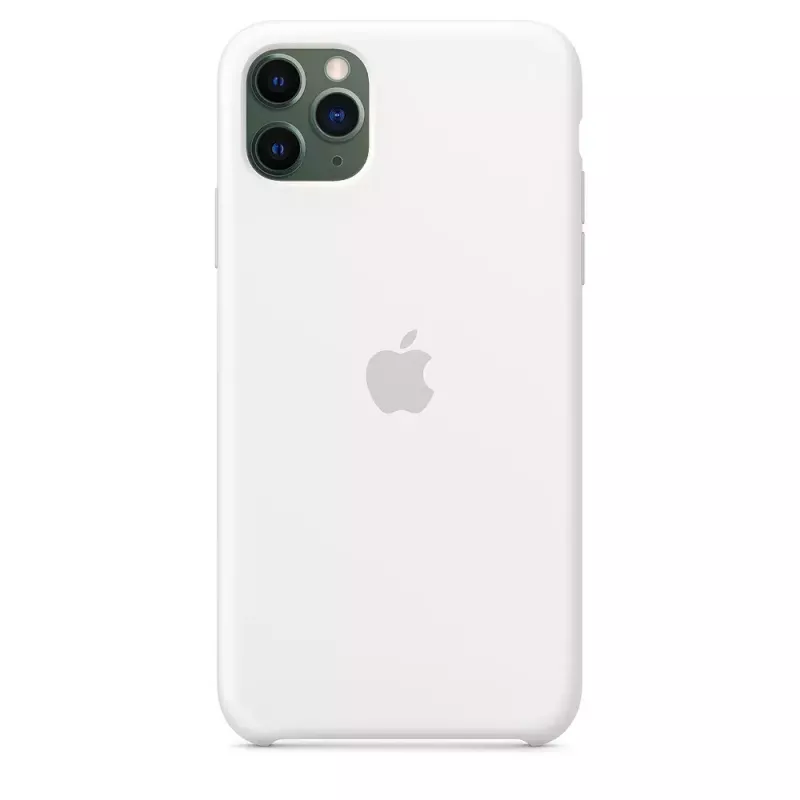 Silikonhülle für Apple iPhone 11 Pro Max — Silikon, Weiß, passend für 6,5 Zoll